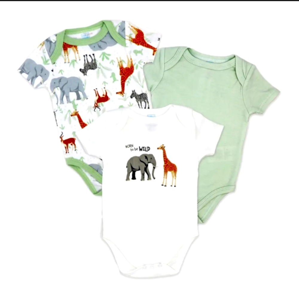 Wild Safari Baby Onesie 3 Pieces